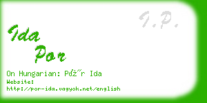 ida por business card